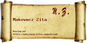 Makovecz Zita névjegykártya